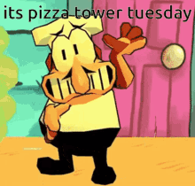 Pizza Tower Its Pizza Tower Tuesday GIF - Pizza Tower Its Pizza Tower Tuesday Peppino GIFs