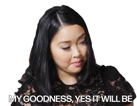 My Goodness Yes It Will Be Lana Condor Sticker - My Goodness Yes It Will Be Lana Condor It Will Happen Stickers