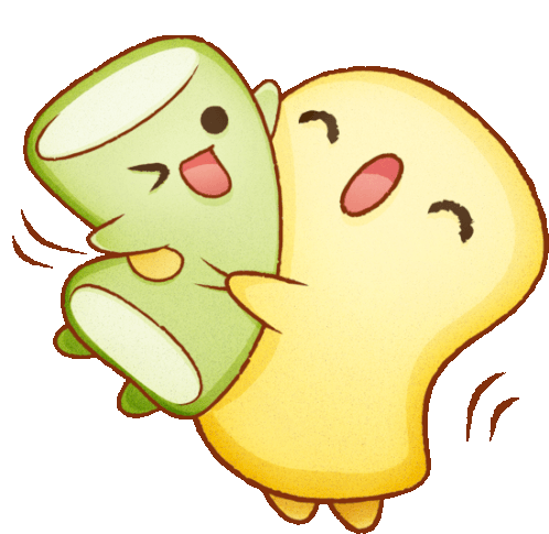 Marshellows Hugging Sticker - The Party Marshmallows Hug Sweet Stickers