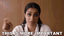 This Is More Important Lilly Singh GIF - This Is More Important Lilly Singh This Is More Urgent GIFs