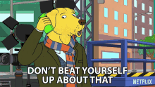 dont beat yourself up about that mr peanutbutter paul tompkins bojack horseman stop beating yourself
