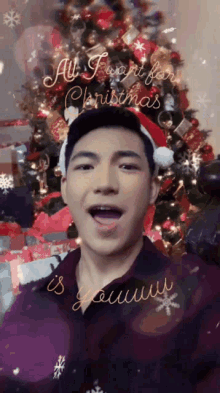 christmas darren espanto all i want for christmas is you singing