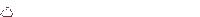 a drawing of a rabbit 's tail with a red heart in the middle on a white background .