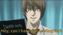 Death Note Hey GIF - Death Note Hey Can I Have GIFs