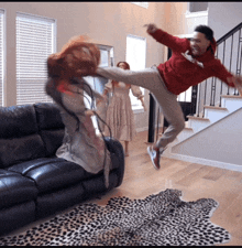 Kicked The Ghost Outta Her GIF