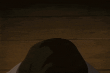 a close up of a man 's face with a blurred background