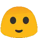 a devil emoji with horns and a smiling face