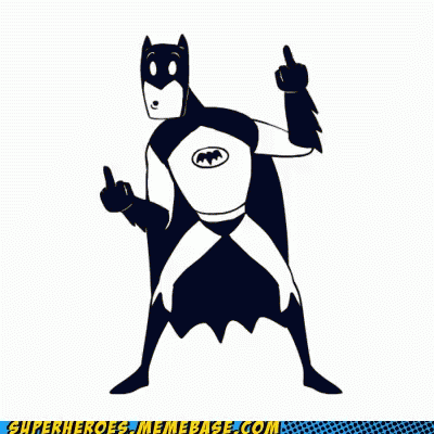 Batman Fuck You GIF - Batman Fuck You Middle Finger - Discover & Share GIFs