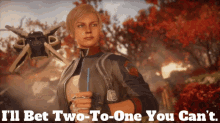 Cassie Cage Ill Bet Two To One You Cant GIF - Cassie Cage Ill Bet Two To One You Cant You Cant GIFs