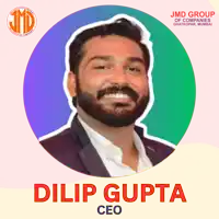 a picture of a man with the name dilip gupta