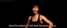 Rihanna Award For The Best Liar GIF