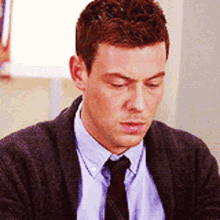 Cory Monteith Glee GIF - Cory Monteith Glee Thinking GIFs