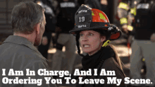 station19 maya bishop i am in charge and i am ordering you to leave my scene leave my scene