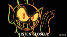 Listen Closely Devil GIF - Listen Closely Devil The Cuphead Show GIFs