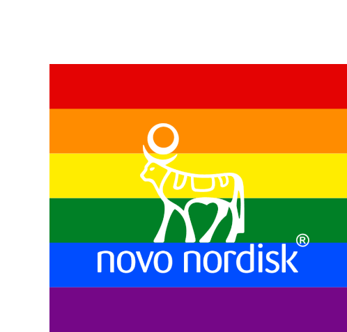 Novo Nordisk Novo Nordisk Pride Sticker - Novo Nordisk Novo Nordisk Pride Novo Nordisk Rainbow Stickers