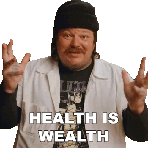 Health Is Wealth Matty Matheson Sticker - Health Is Wealth Matty Matheson Cookin' Somethin' Stickers