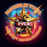 a colorful logo for pvcr that says partner in vocal