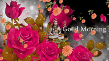 lord shiva good morning flower rose
