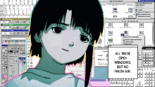 Lain Anime GIF - Lain Anime All These Windows Open GIFs