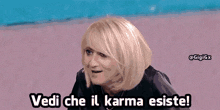 Karma Che Tempo Che Fa GIF - Karma Che Tempo Che Fa Luciana Littizzetto GIFs
