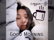 Good Morning Just Woke Up GIF - Good Morning Just Woke Up Coffee GIFs