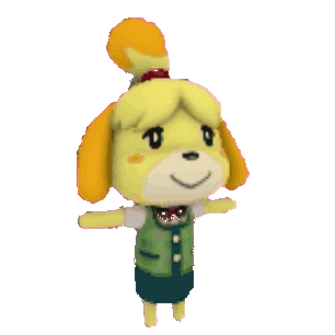Isabelle Animal Crossing Sticker - Isabelle Animal Crossing Spin Stickers