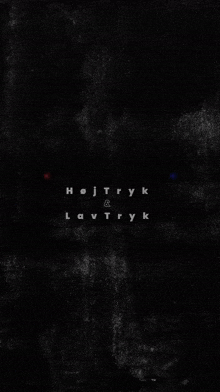 a neon sign that says hej tryk and lav tryk