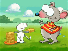 Toopy And Binoo Peanut Butter Sandwiches GIF