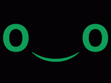 a glow in the dark smiley face with the letters o and o visible