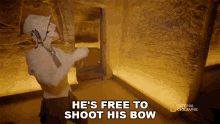 Hes Free To Shoot His Bow Lost Treasures Of Egypt GIF - Hes Free To Shoot His Bow Lost Treasures Of Egypt Hes Ready To Shoot GIFs