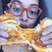 Pulling Cheese Sandwich Priyanka Naik GIF - Pulling Cheese Sandwich Priyanka Naik Chef Priyanka GIFs