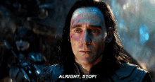 Avengers Loki GIF - Avengers Loki Alright Stop GIFs