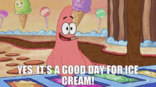 Spongebob Patrick GIF - Spongebob Patrick Yes Its A Good Day For Ice Cream GIFs