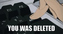 Anime Keyboard GIF - Anime Keyboard Delete GIFs