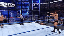 Elimination Chamber Bray Wyatt GIF - Elimination Chamber Bray Wyatt The Miz GIFs
