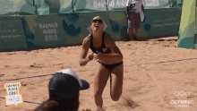 beach volleyball save chase down althete youth olympic games