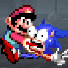 Sonic The Hedgehog Mario GIF