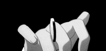 a black and white drawing of a person 's hand holding a lighter .