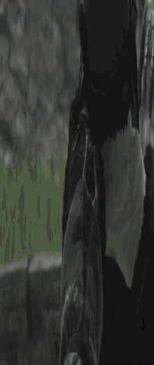 a girl with white hair is standing in a field in a video game .