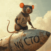 a mouse wearing a shirt that says no rules all chaos on it