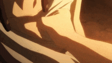 a close up of a person 's arm and chest