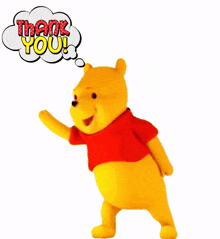 pooh winnie the pooh pooh bear thank you thanks