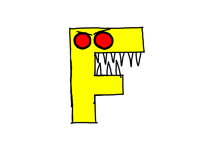 Letter F Fercious GIF - Letter F Fercious Monster GIFs