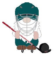Gnome Hockey Sticker