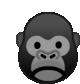 Gorilla Frown Sticker - Gorilla Frown Happy Stickers