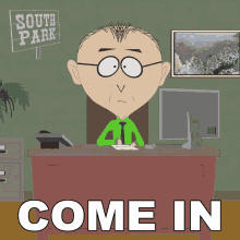 Come In Mr Mackey GIF - Come In Mr Mackey South Park GIFs