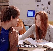 Its October3rd Mean Girls GIF - Its October3rd Mean Girls Cady Heron GIFs