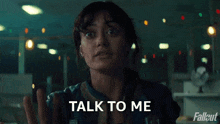 Talk To Me Lucy Maclean GIF - Talk To Me Lucy Maclean Fallout GIFs