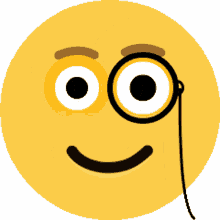 skype emoji monocle