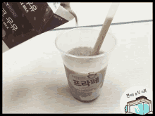 초코우유 따르기 컵 GIF - Chocolate Milk Pouring Pour GIFs